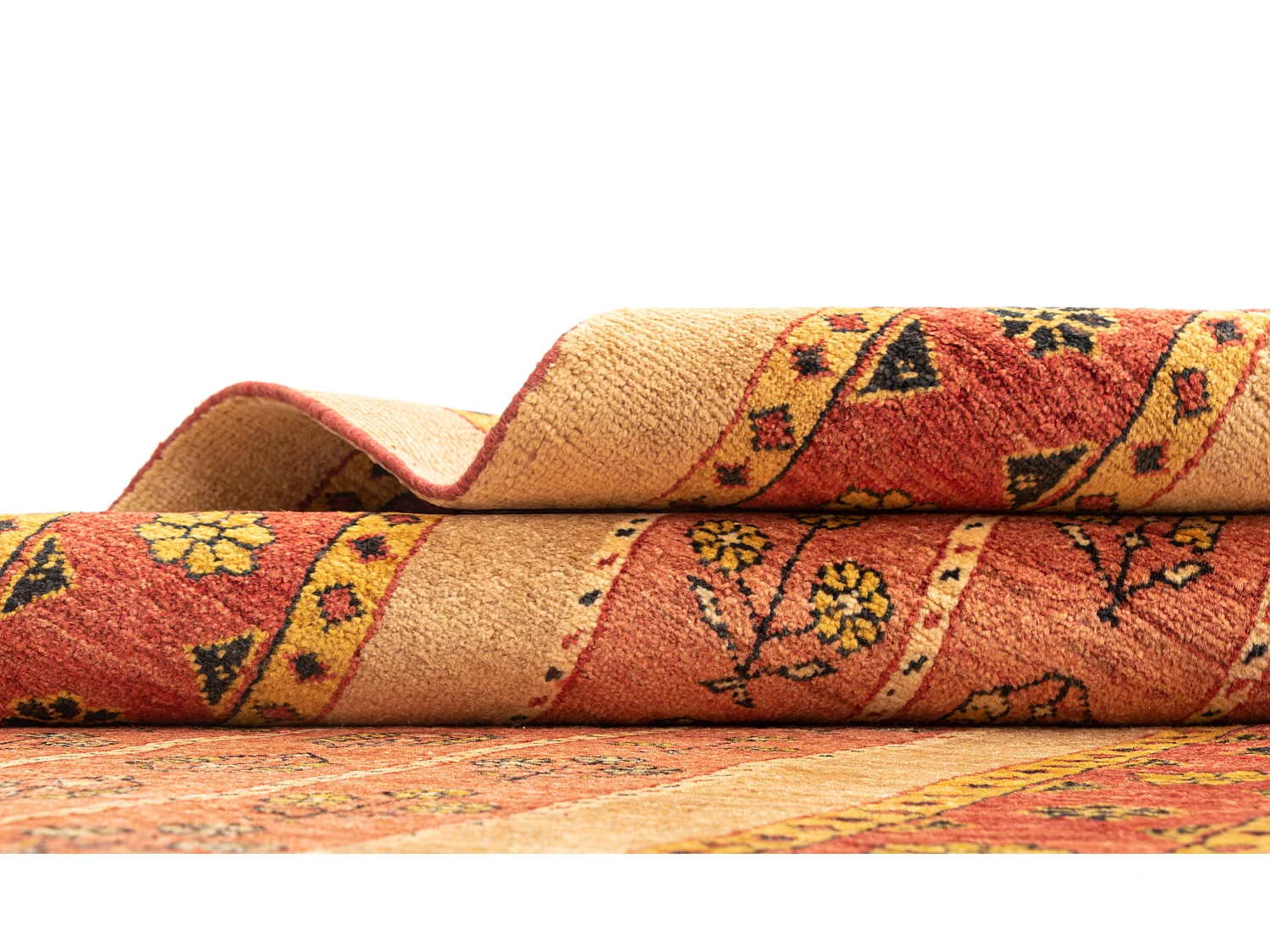 Tapis de couloir en laine 84x196 brun Kashkuli