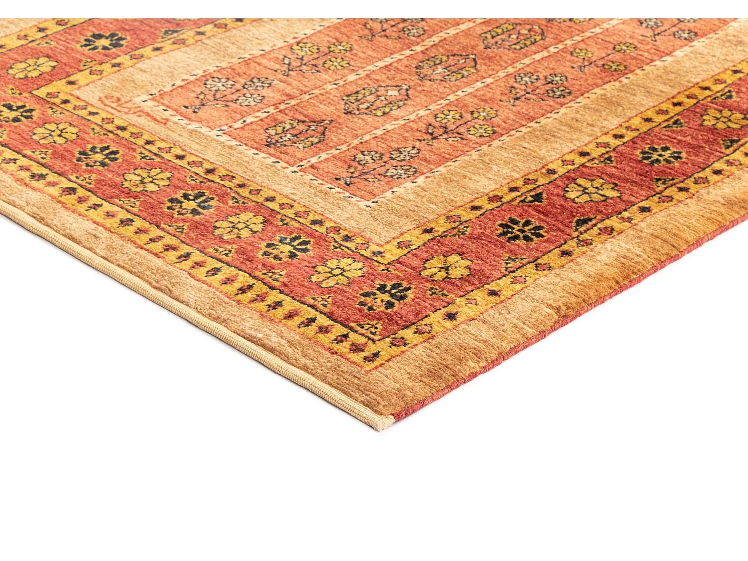 Tapis de couloir en laine 84x196 brun Kashkuli