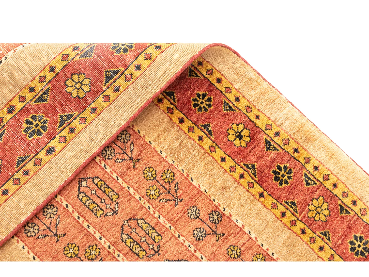 Tapis de couloir en laine 84x196 brun Kashkuli