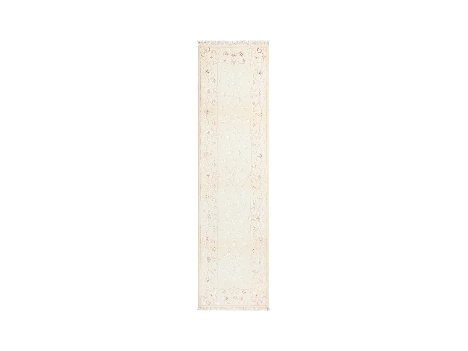 Tapis de couloir en laine 81x305 beige Darya