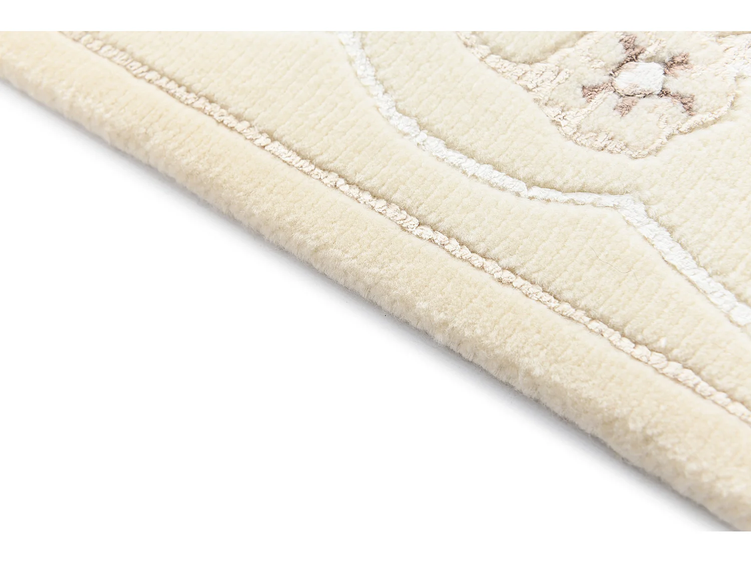 Läufer-Wollteppich 81x305 Beige Darya