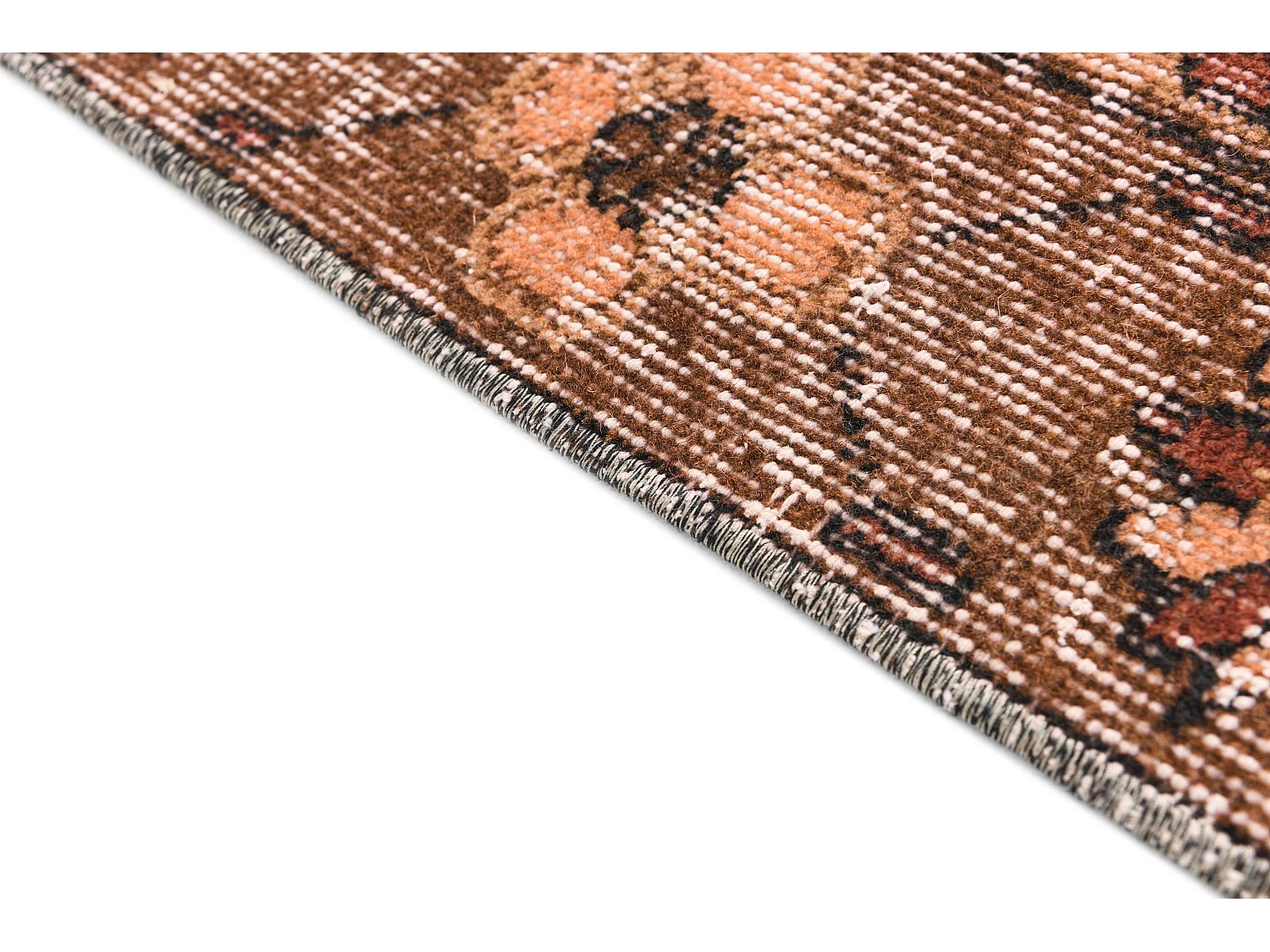 Tappeto in lana 147x269 marrone Ultra Vintage