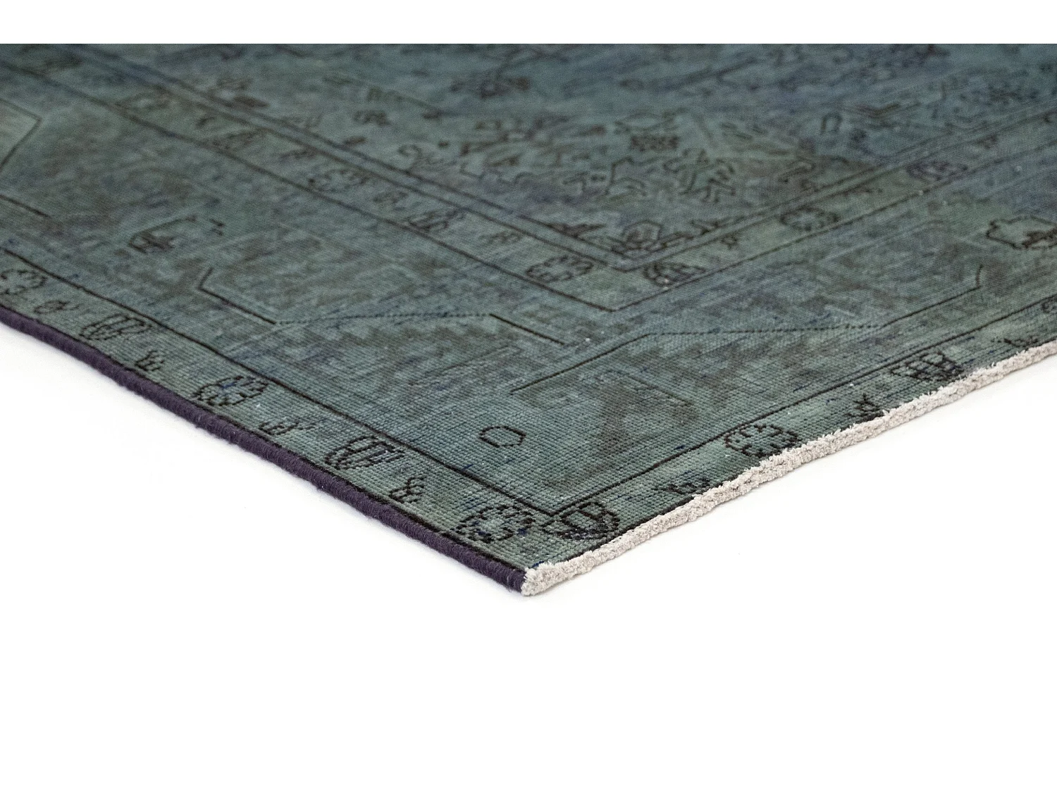 Tappeto in lana 198x278 Blu Vintage Royal