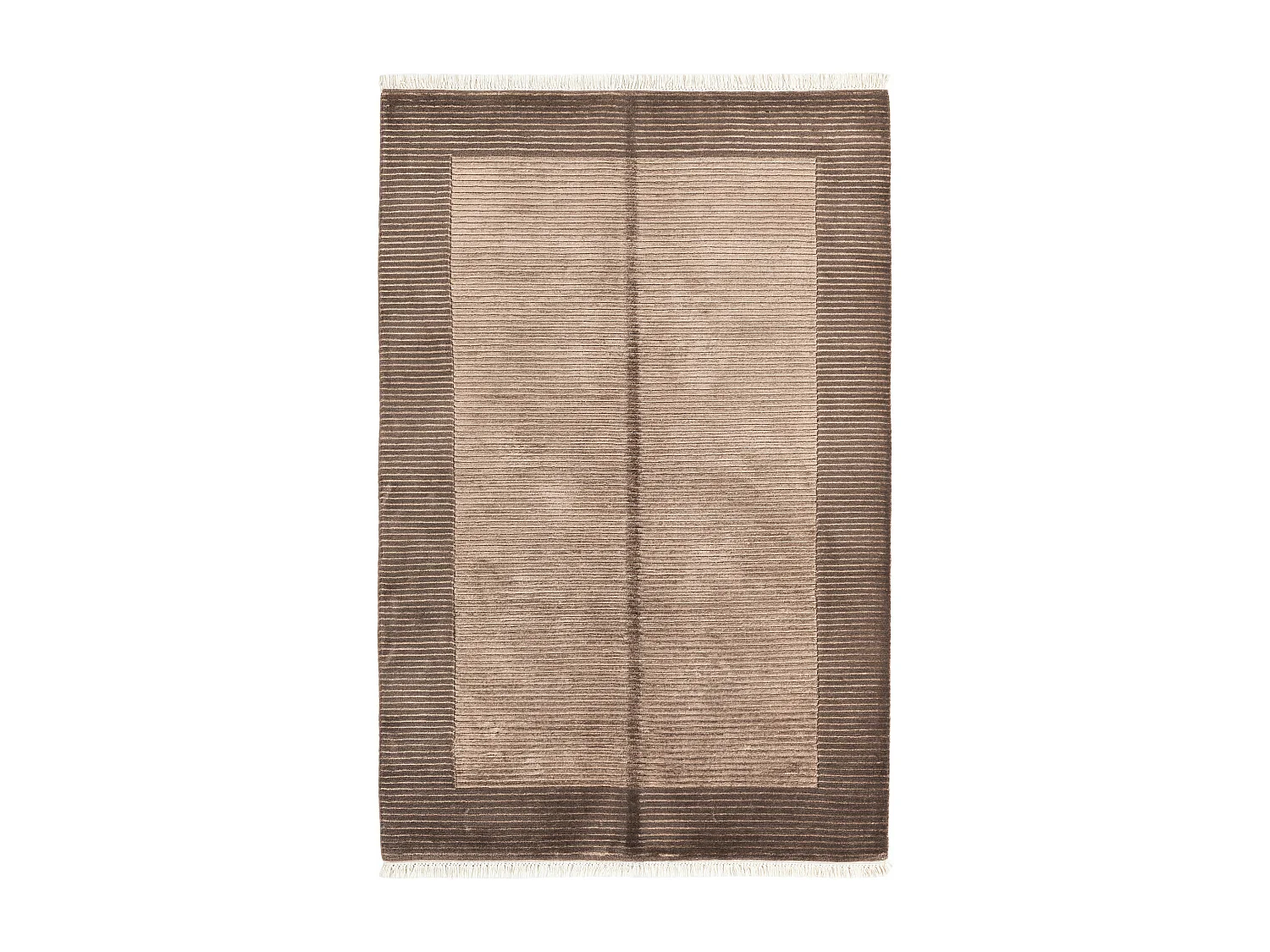 Wollteppich 122x188 Braun Darya