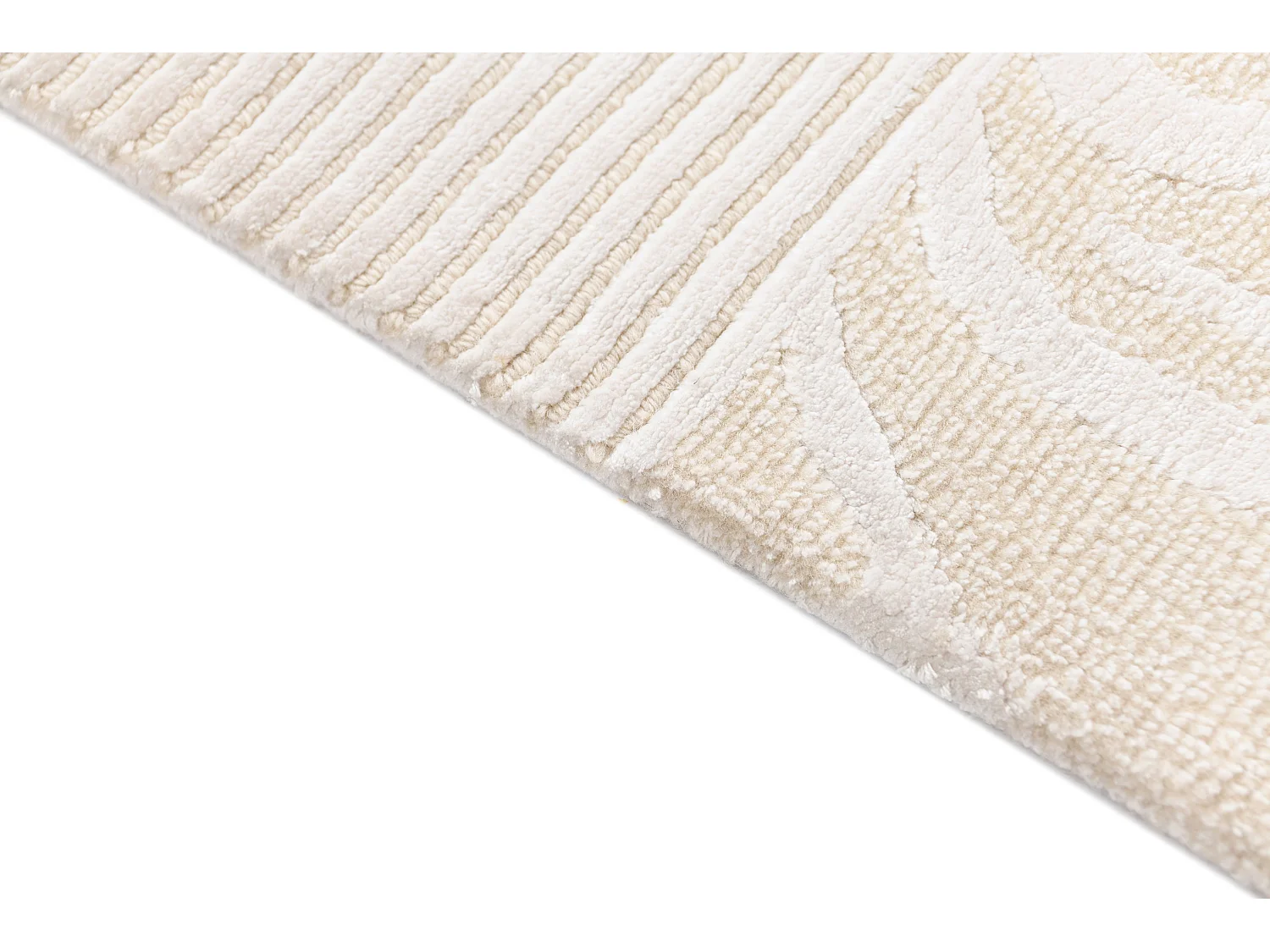 Tapis de couloir en laine 84x396 beige Darya