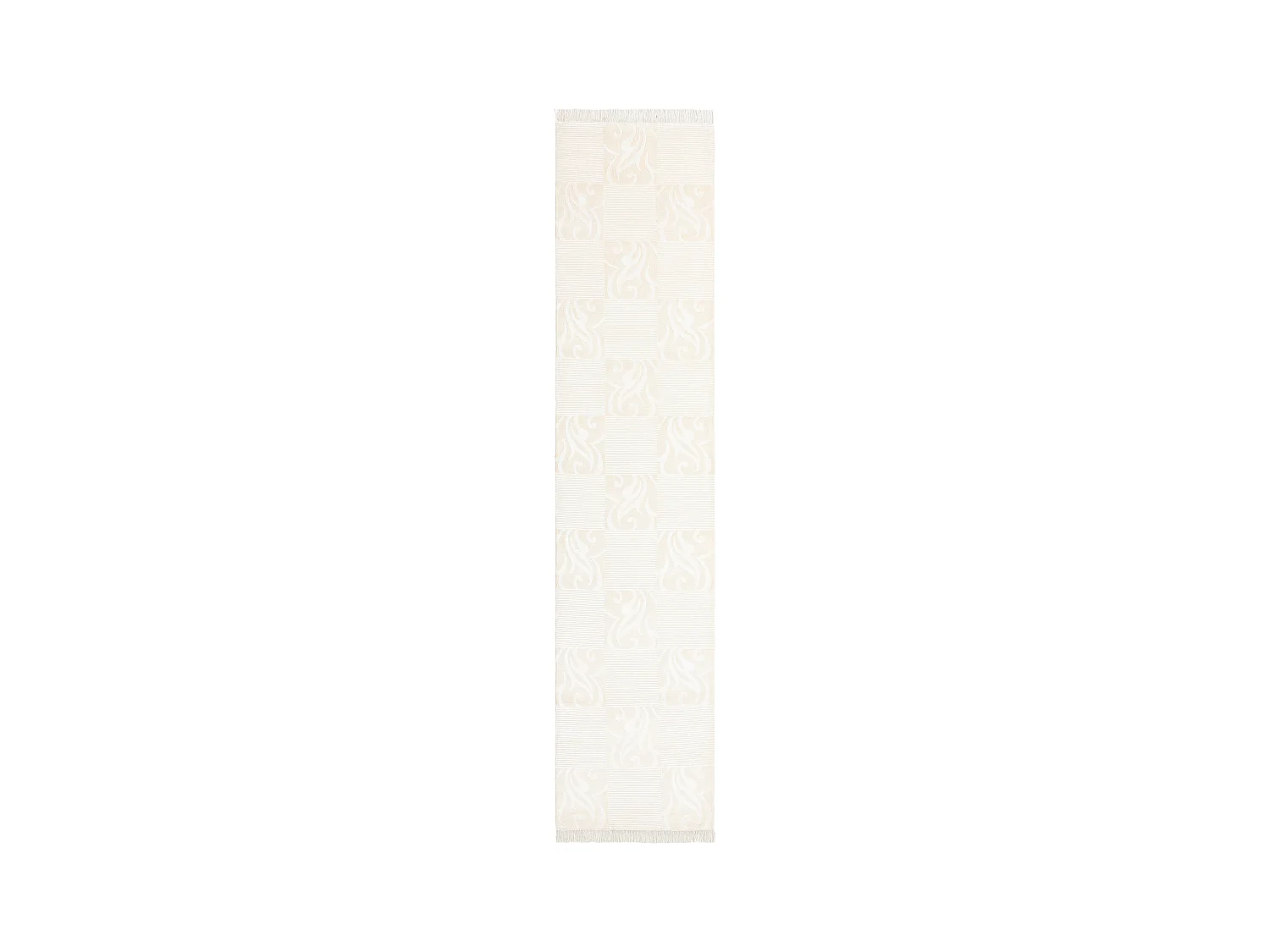 Tapis de couloir en laine 84x396 beige Darya