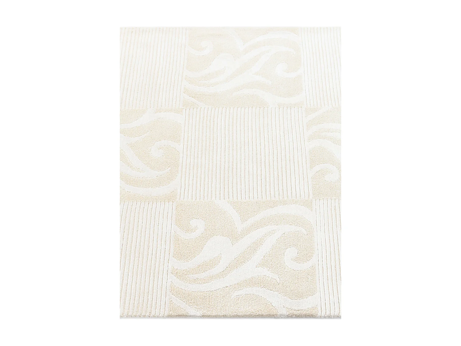 Tapis de couloir en laine 84x396 beige Darya