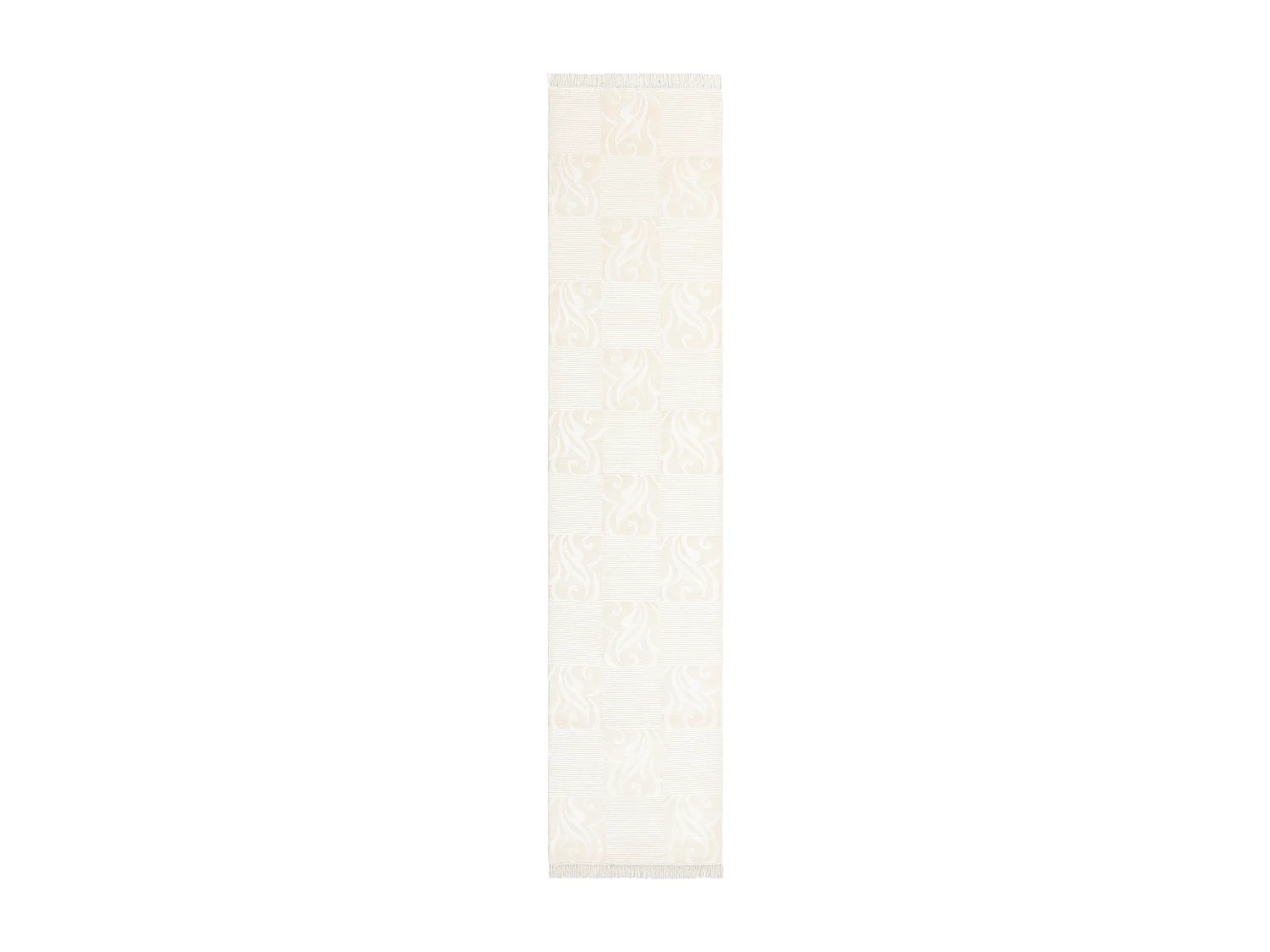 Tapis de couloir en laine 84x396 beige Darya