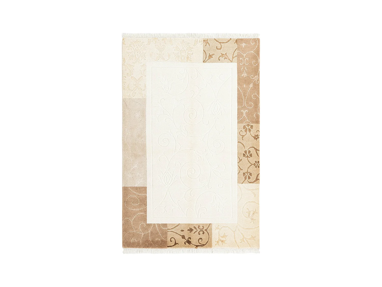 Tapis de laine 117x183 beige Darya