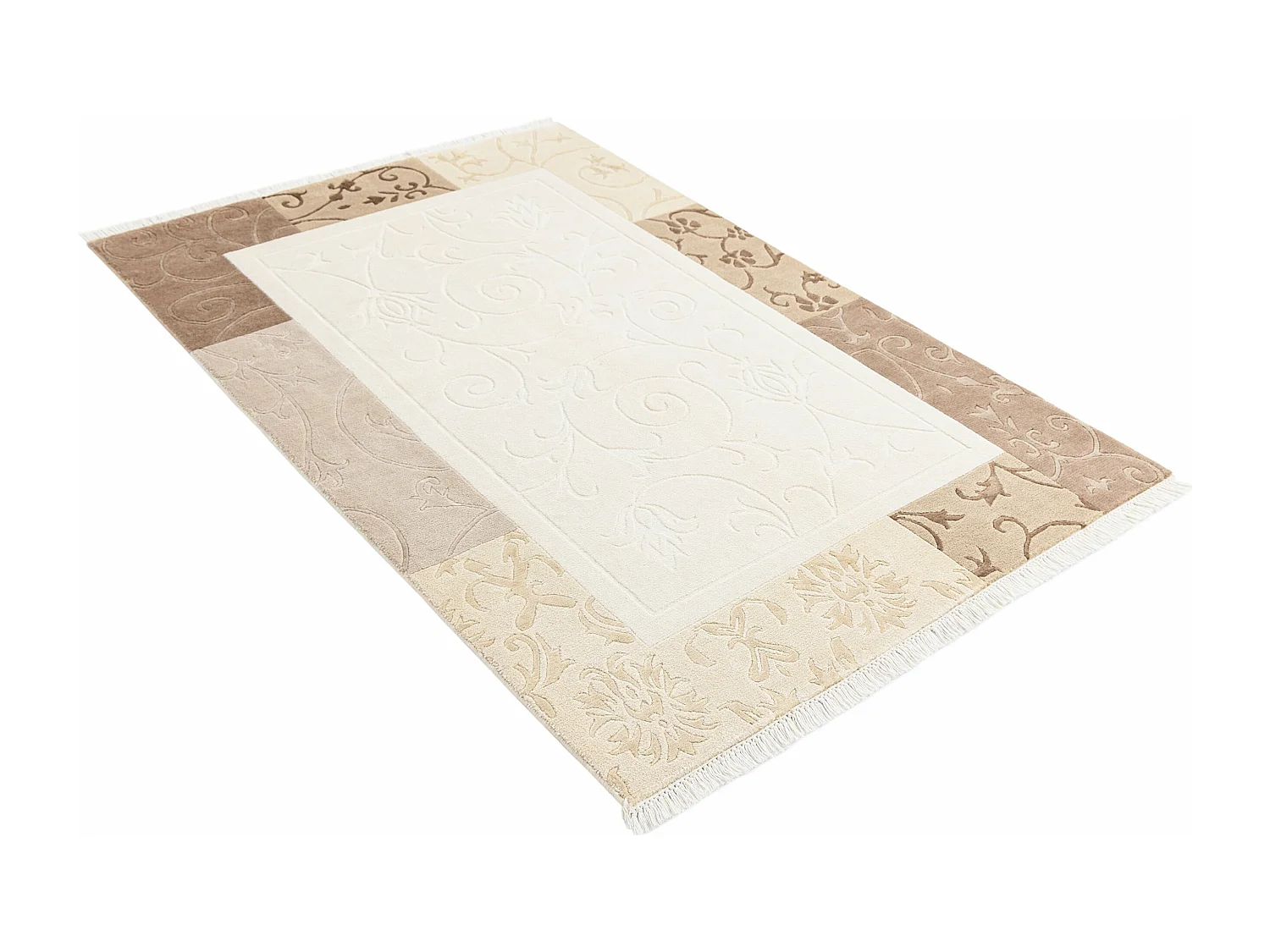 Tapis de laine 117x183 beige Darya