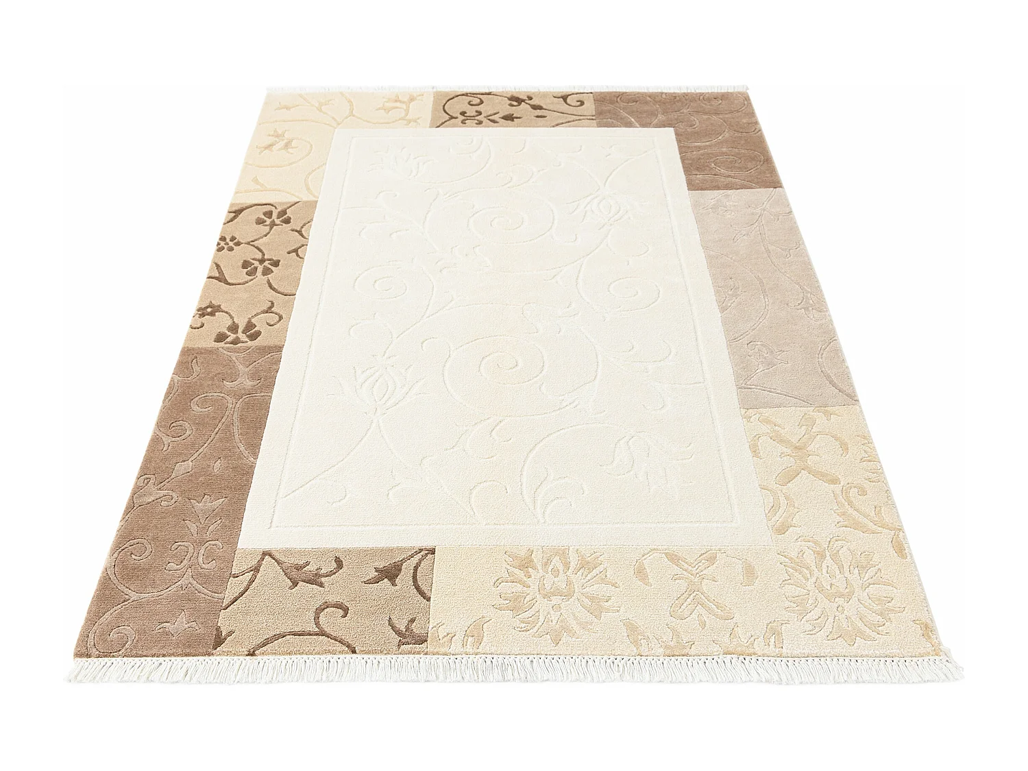 Tapis de laine 117x183 beige Darya