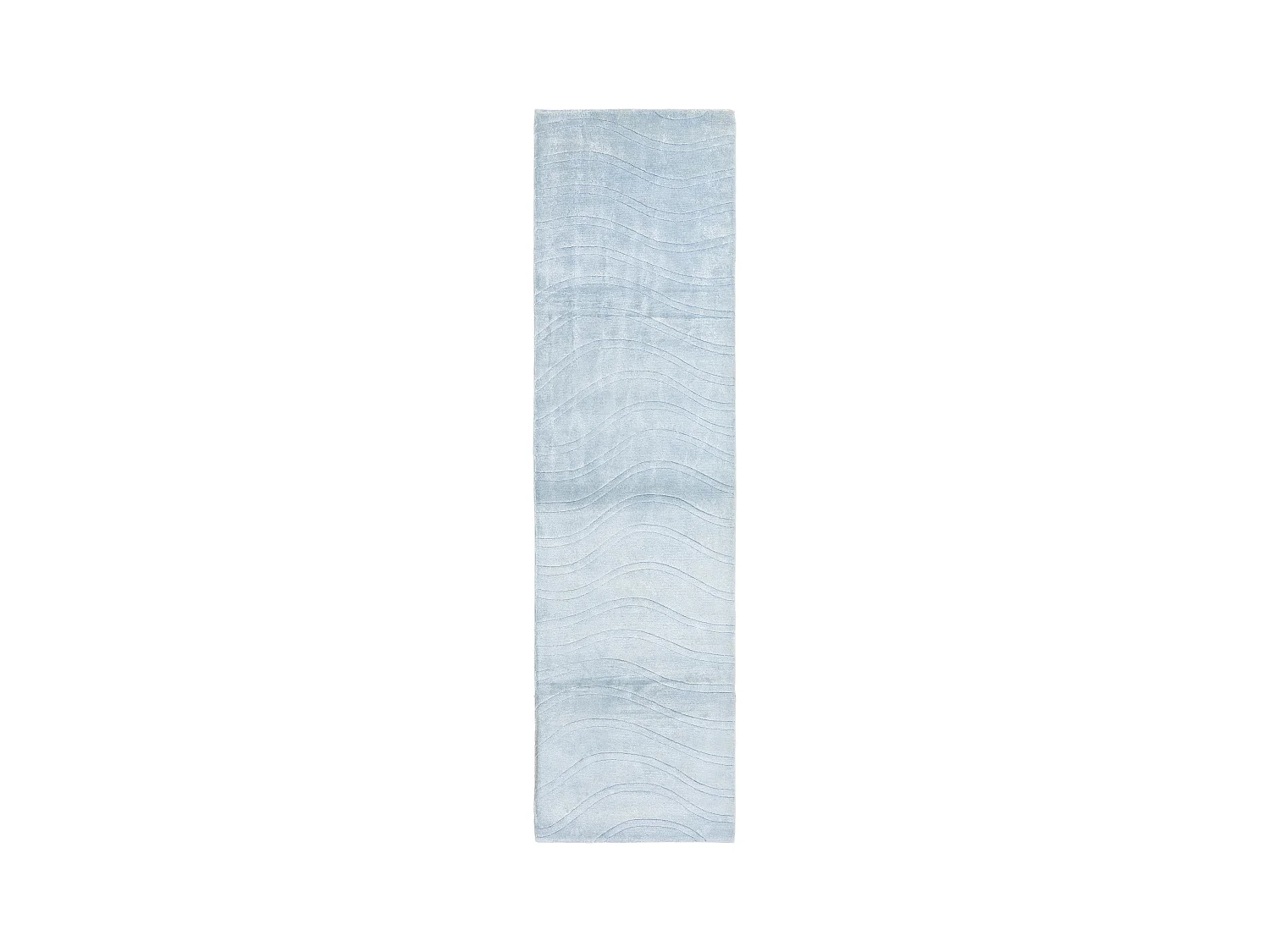 Tapis de couloir en laine 81x297 bleu Darya