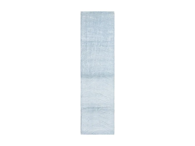Tapis de couloir en laine 81x297 bleu Darya