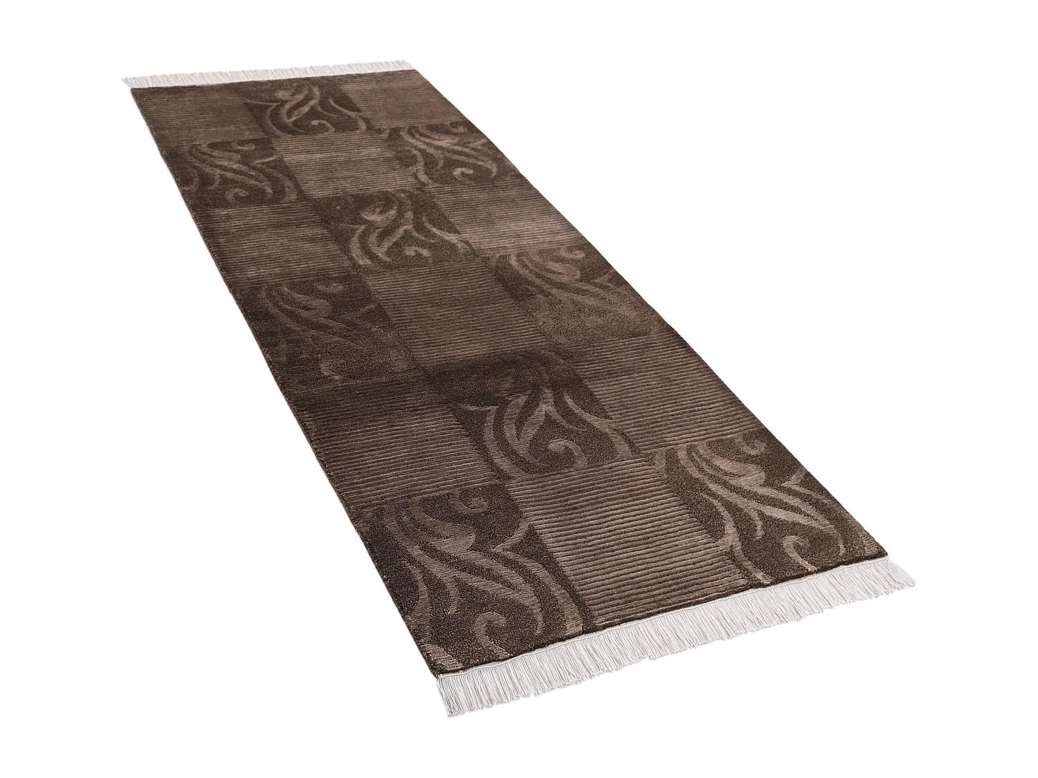 Läufer-Wollteppich 81x201 Braun Darya