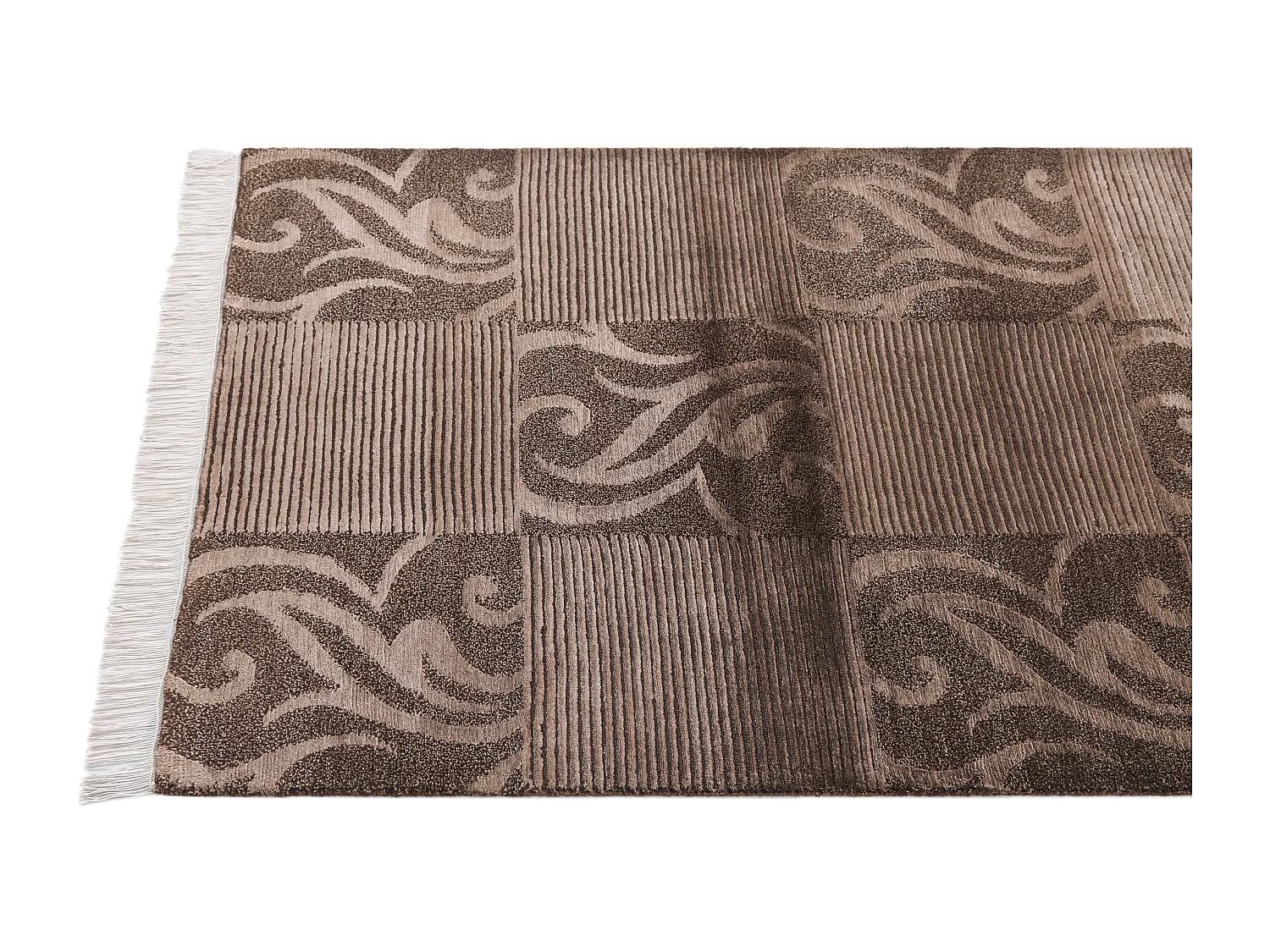 Läufer-Wollteppich 81x201 Braun Darya