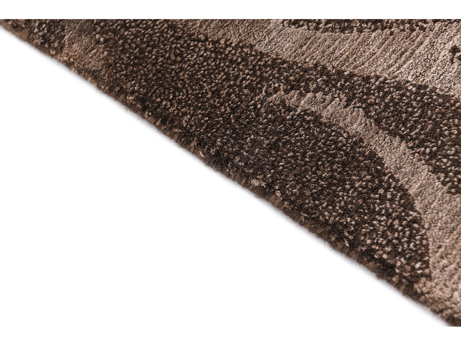 Läufer-Wollteppich 81x201 Braun Darya