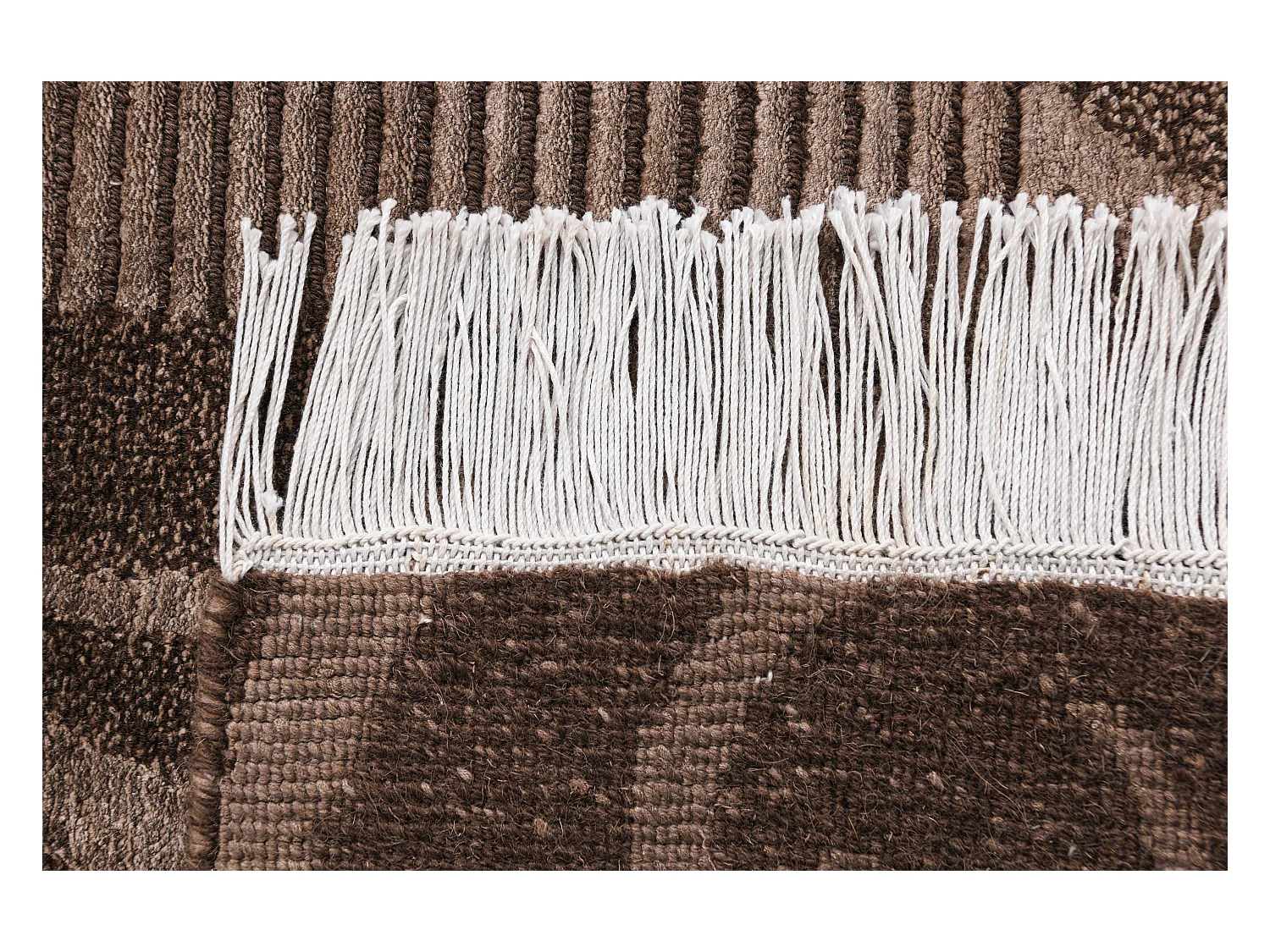 Läufer-Wollteppich 81x201 Braun Darya