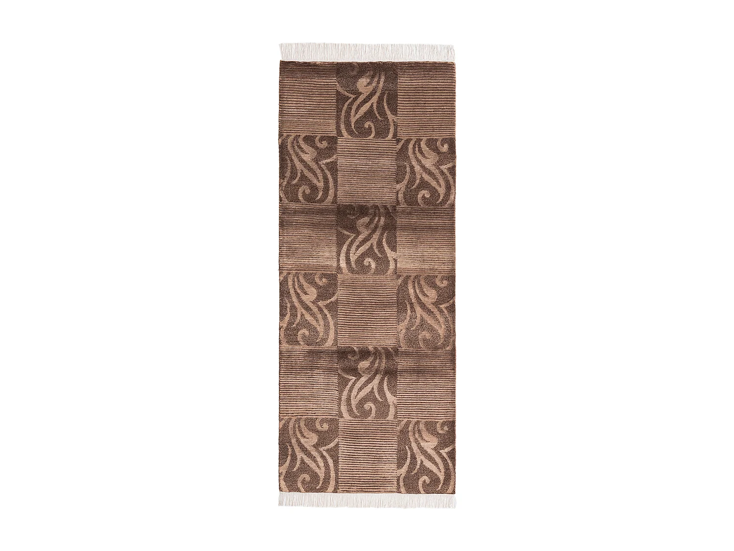 Läufer-Wollteppich 81x201 Braun Darya