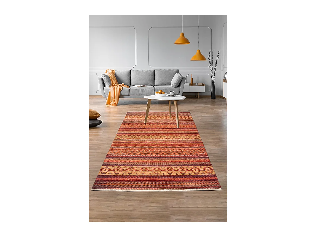 Tapis 185x275 orange Kriens Makaha
