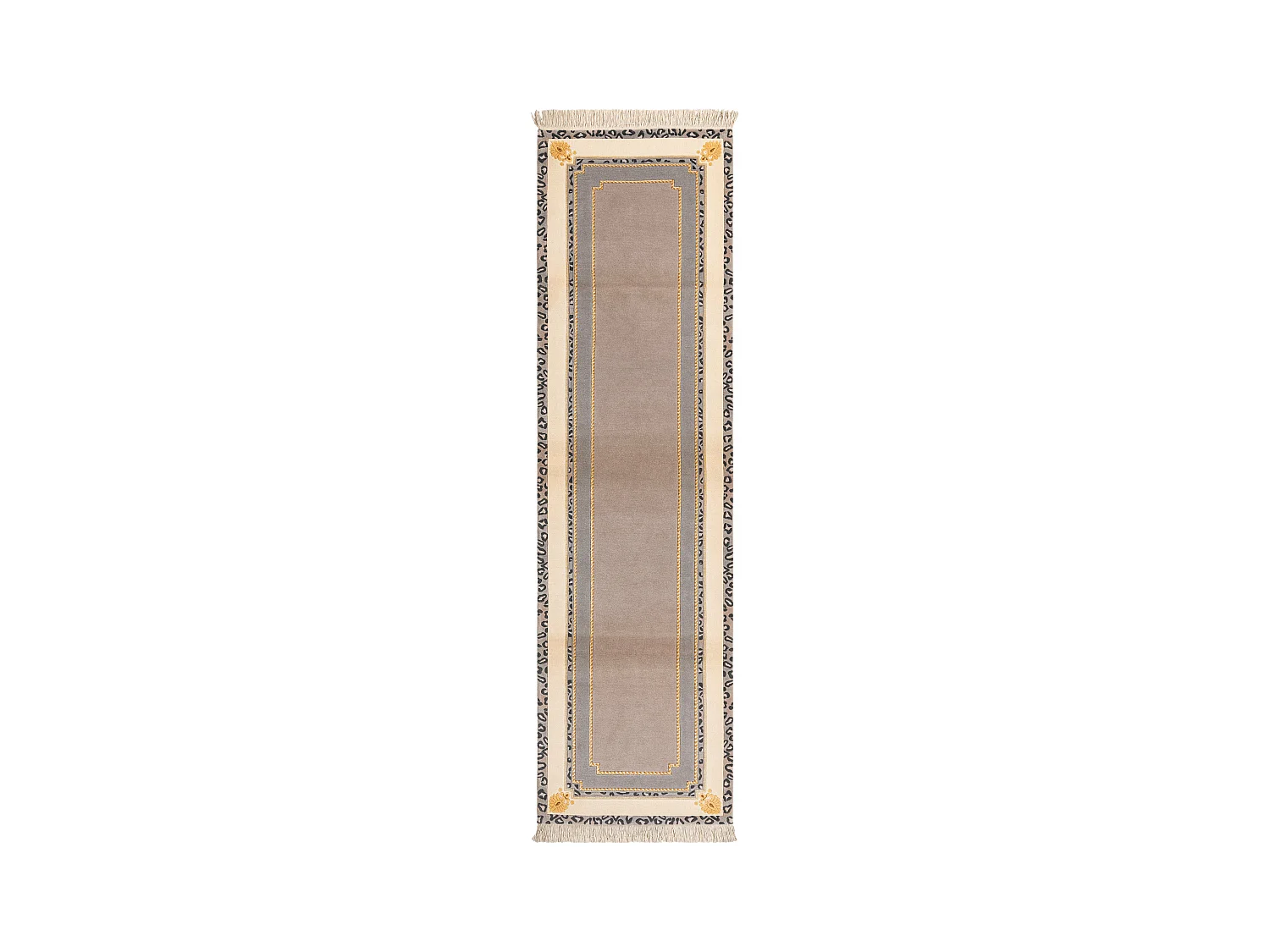 Tapis de couloir en laine 81x302 gris Darya