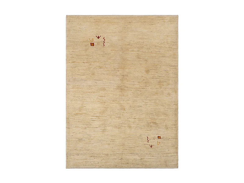 Tappeto in lana 151x205 beige Gabbeh Shouli