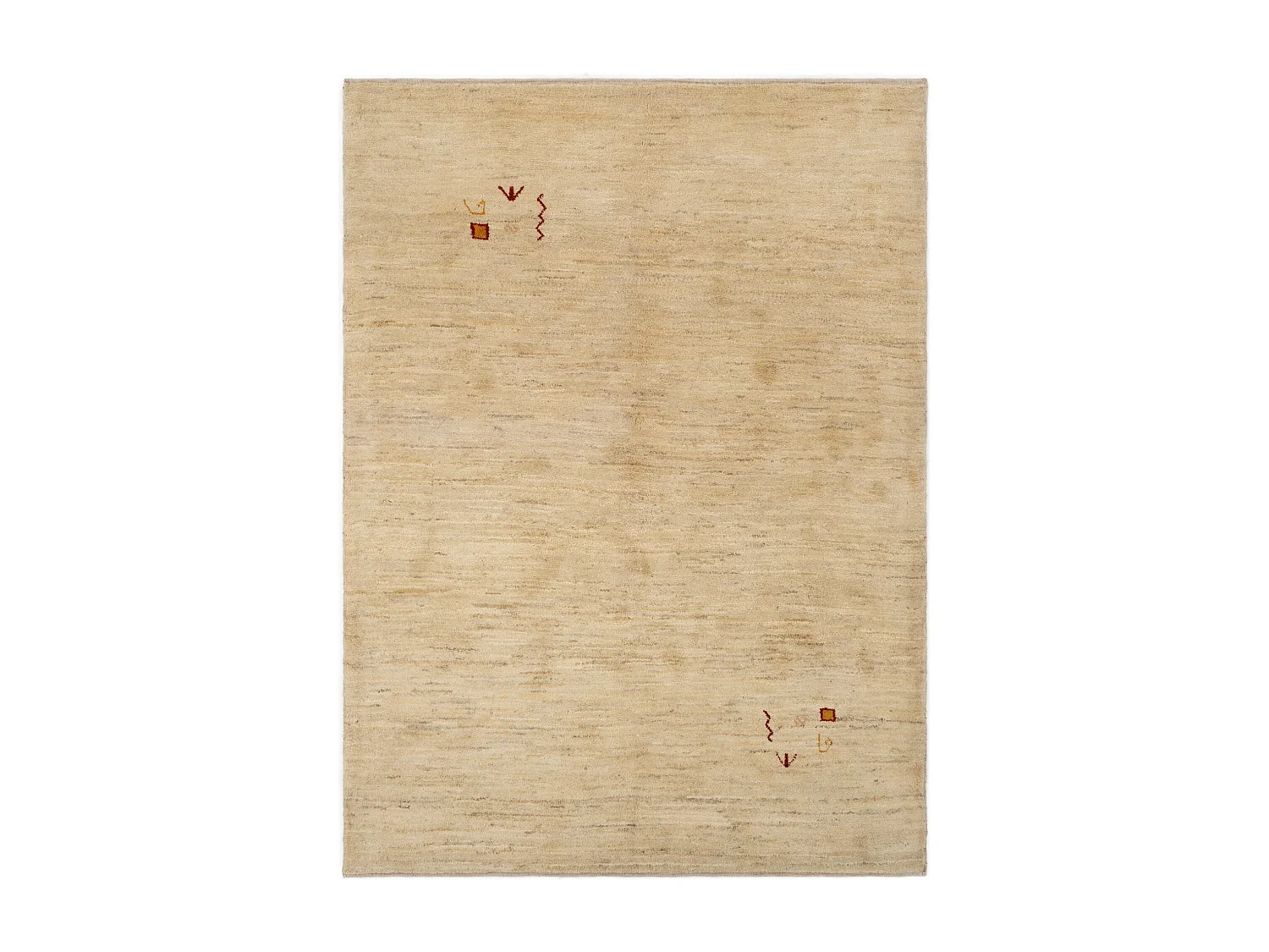 Tappeto in lana 151x205 beige Gabbeh Shouli