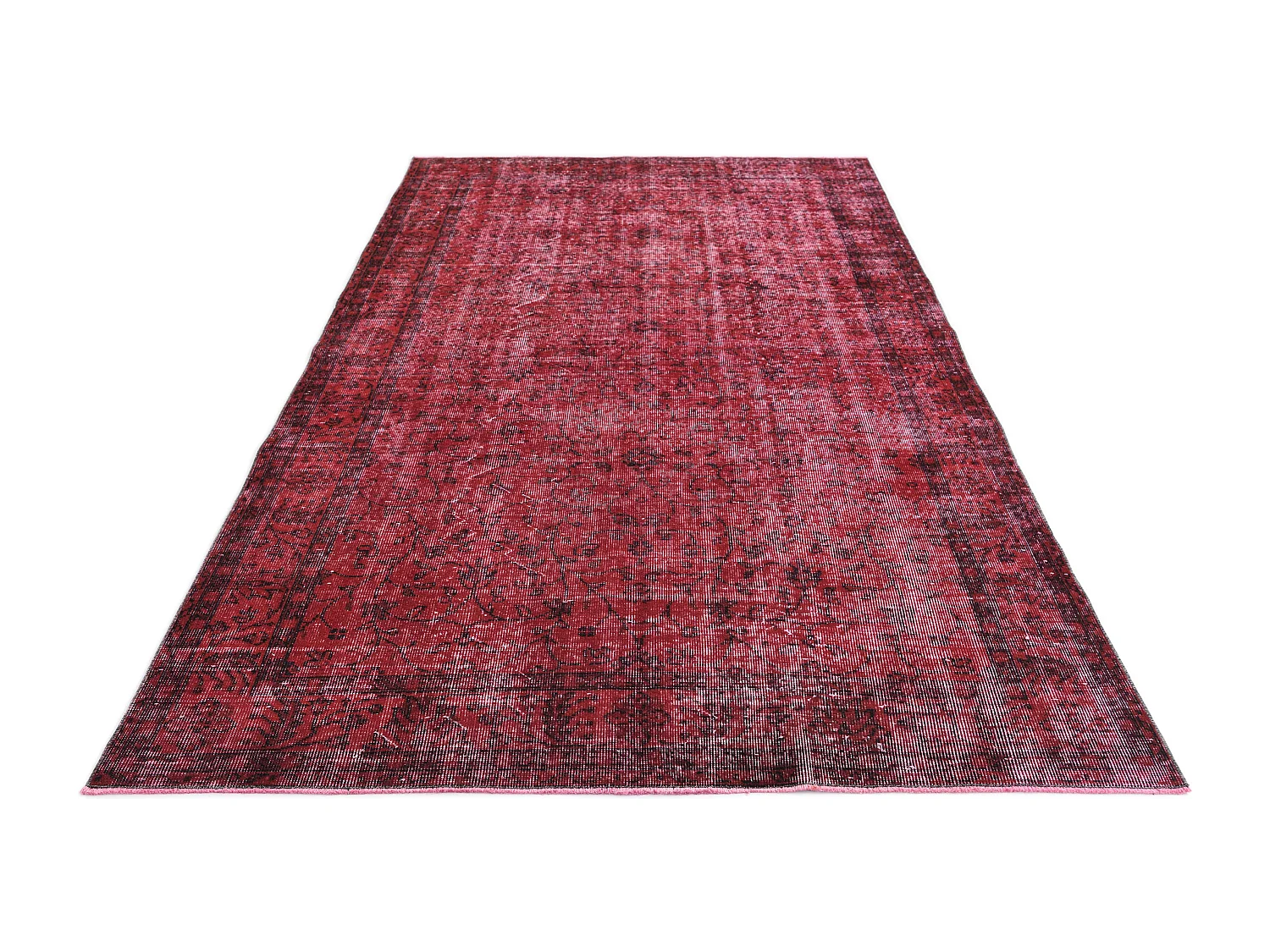 Tapis de laine 165x279 rouge Ultra Vintage