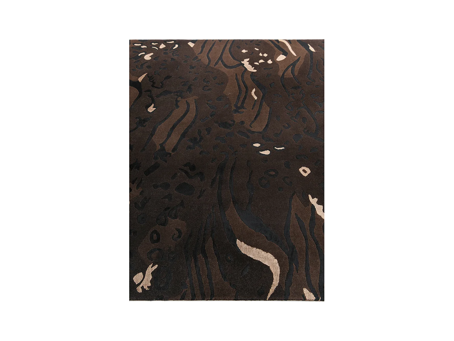 Wollteppich 175x244 Braun Darya
