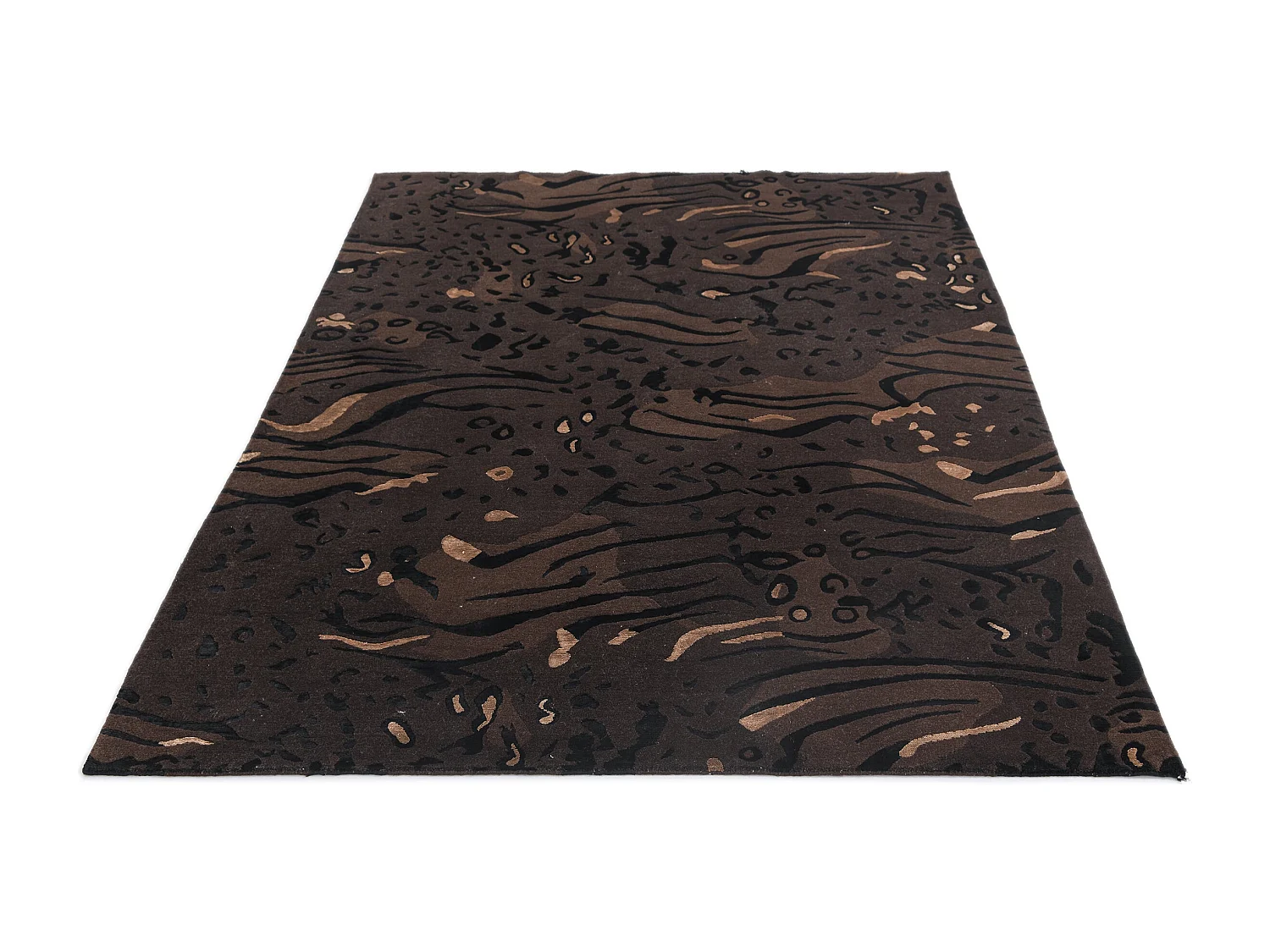 Tapis de laine 175x244 brun Darya