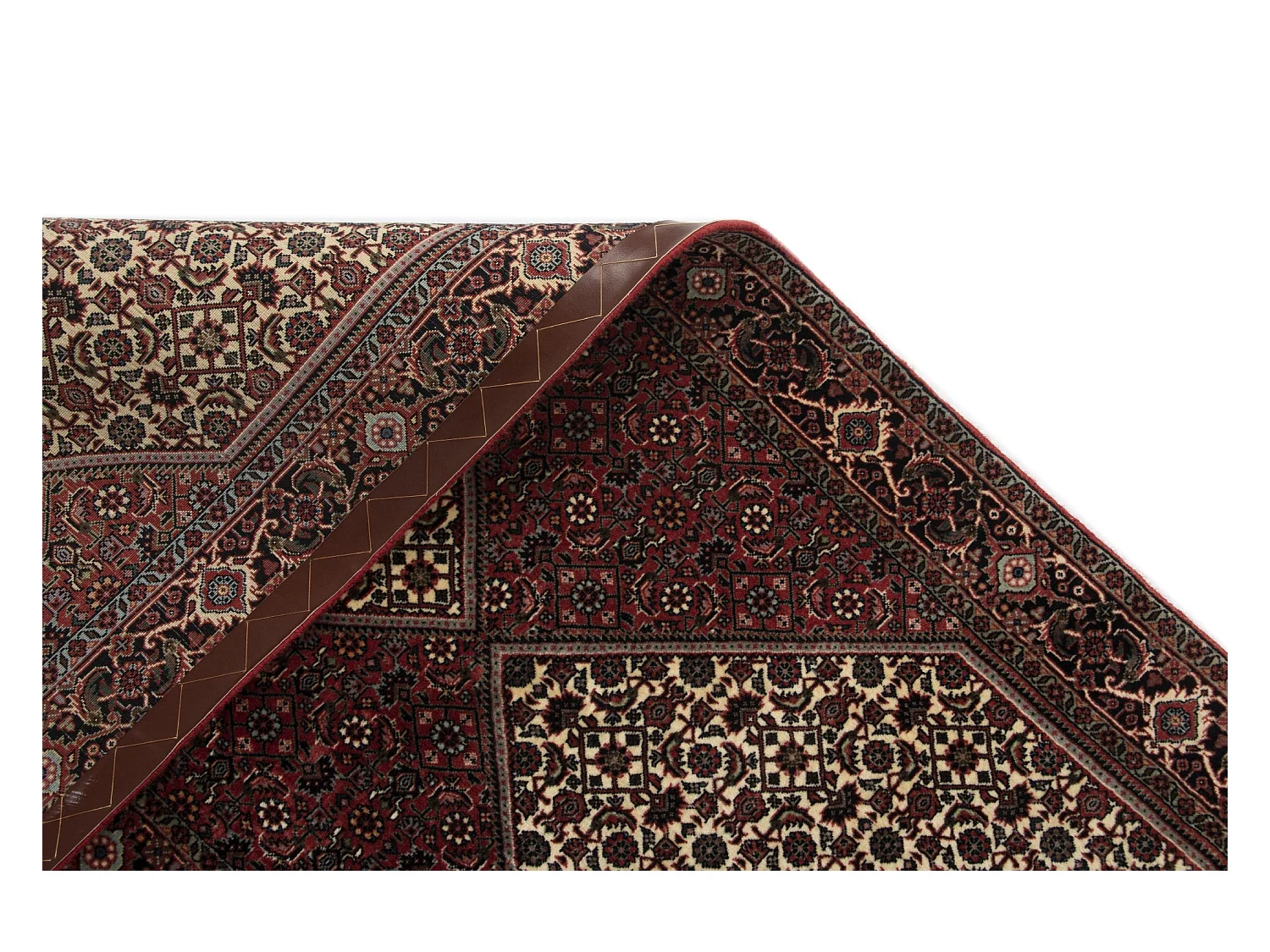 Läufer-Wollteppich 85x304 Rot Bidjar