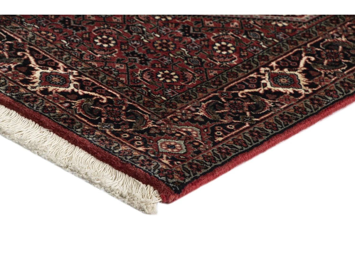 Tapis de couloir en laine 85x304 rouge Bidjar