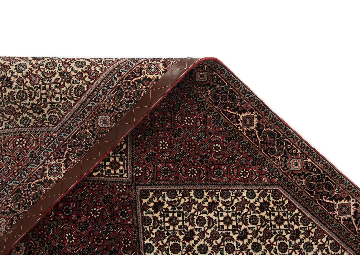 Tapis de couloir en laine 85x304 rouge Bidjar