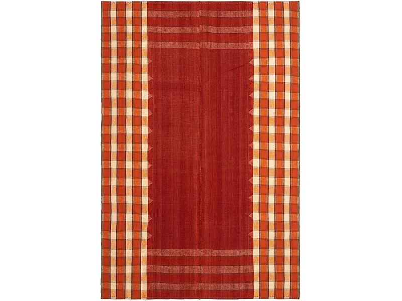 Tapis de laine 171x251 orange Jajim