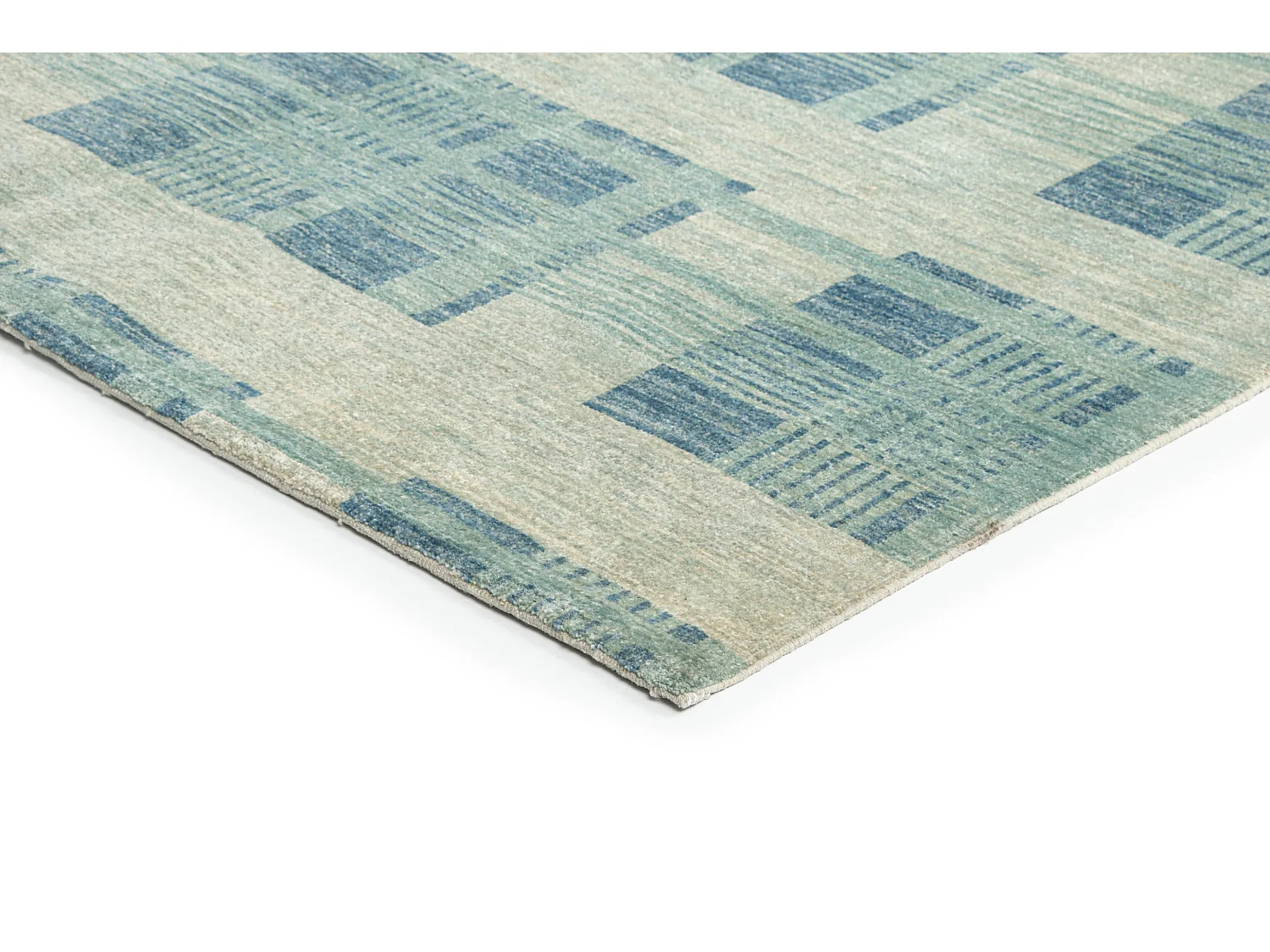 Wollteppich 240x303 Türkis Juma