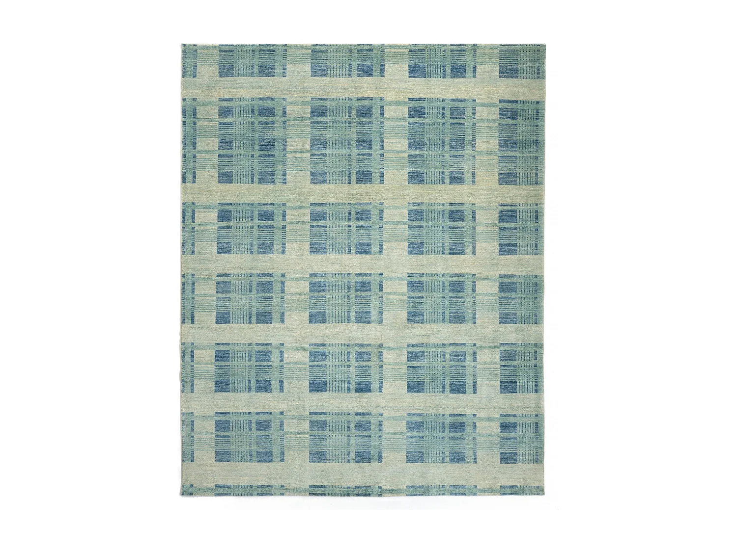 Wollteppich 240x303 Türkis Juma