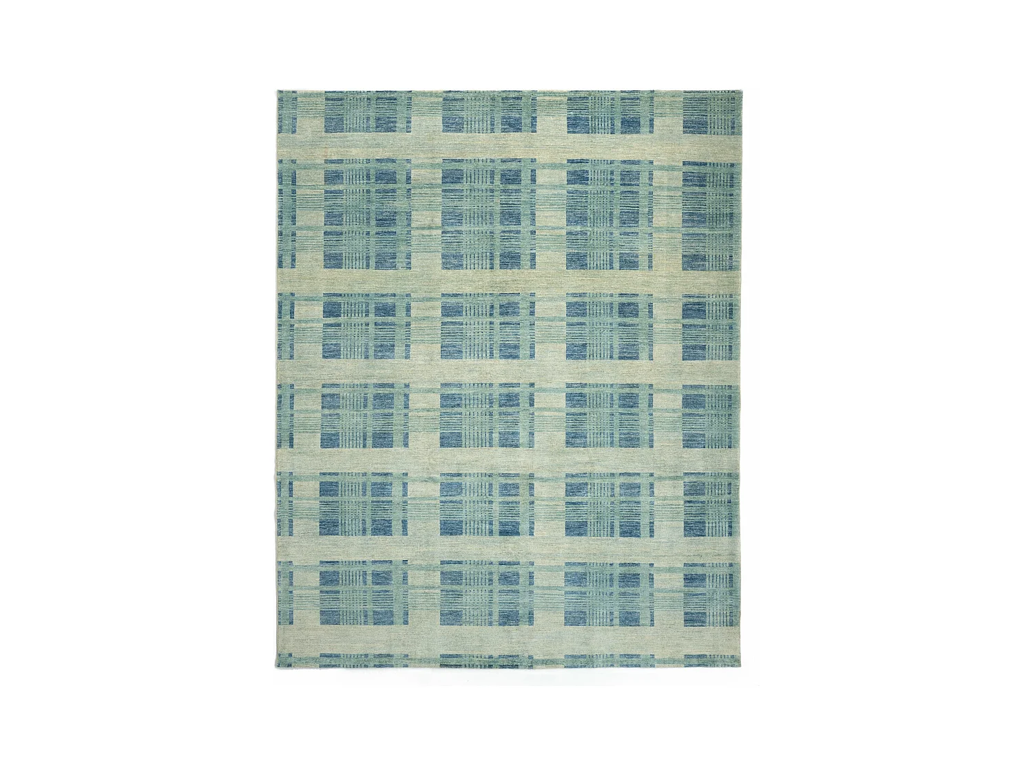Wollteppich 240x303 Türkis Juma