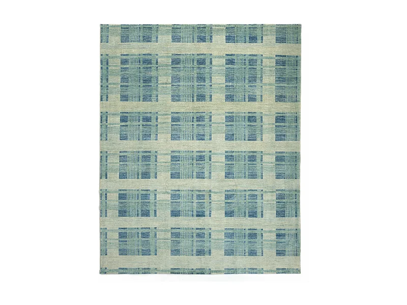 Tapis de laine 240x303 turquoise Juma