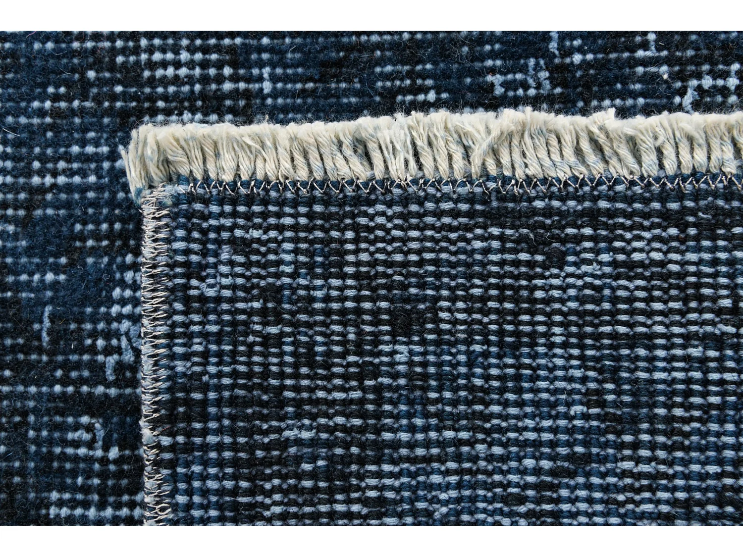 Tapis de laine 152x249 Bleu Ultra Vintage