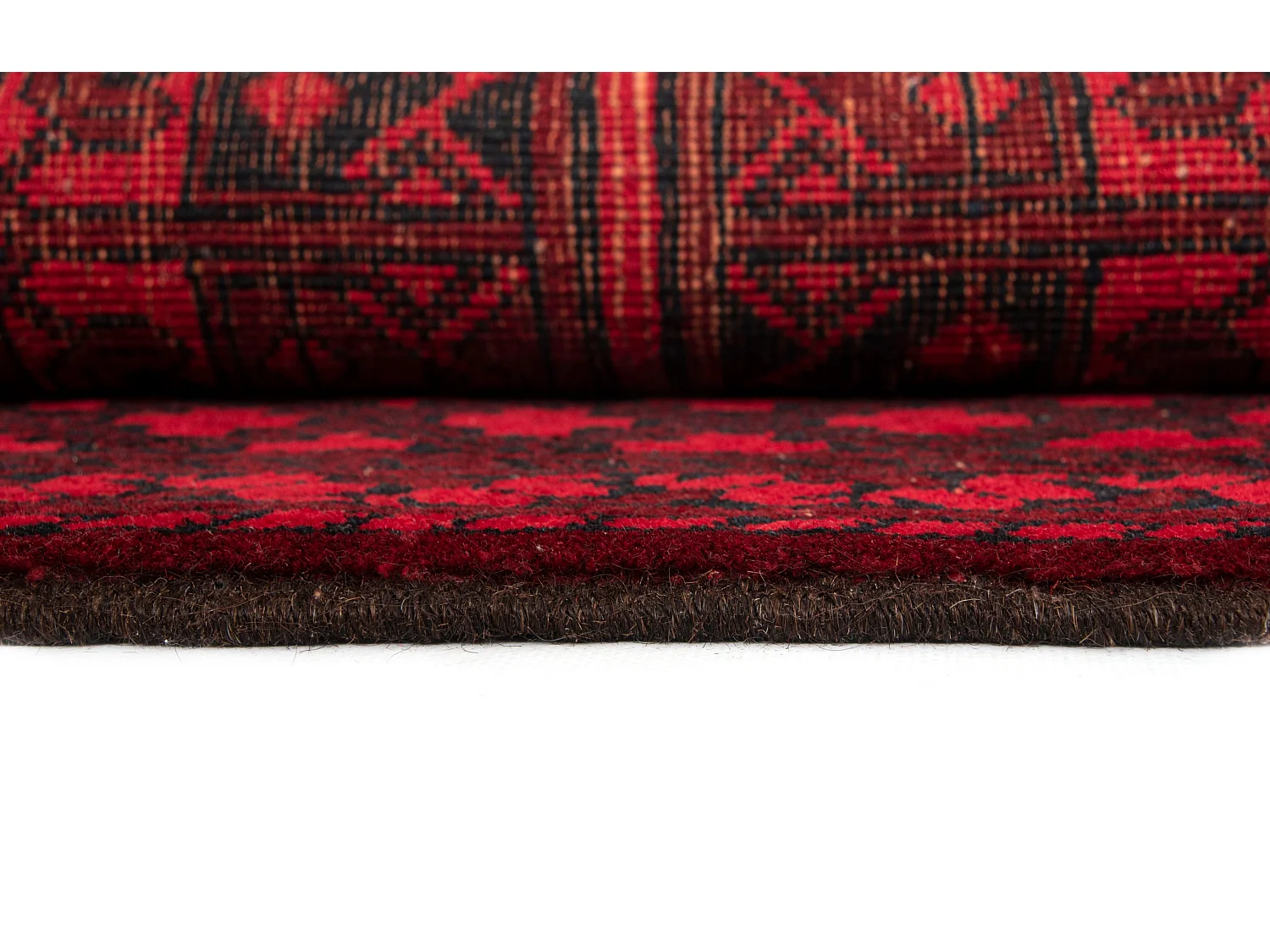 Tappeto in lana 103x188 rosso Afghan