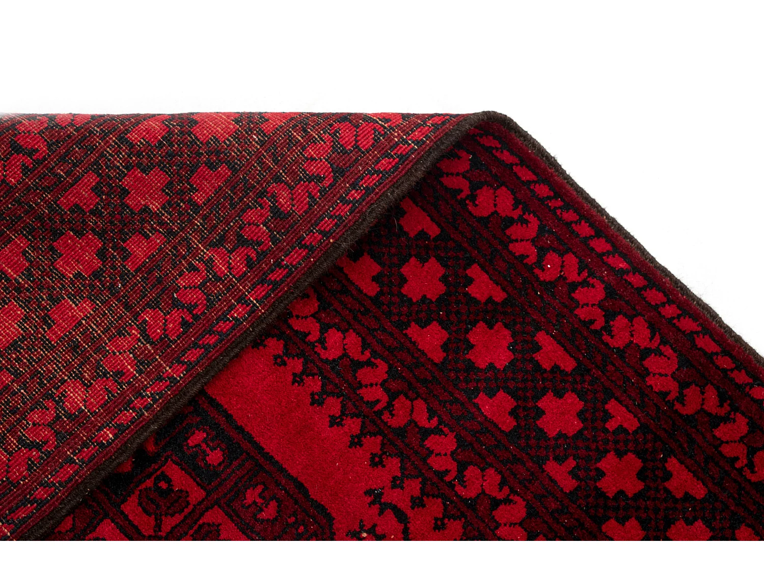 Tappeto in lana 103x188 rosso Afghan