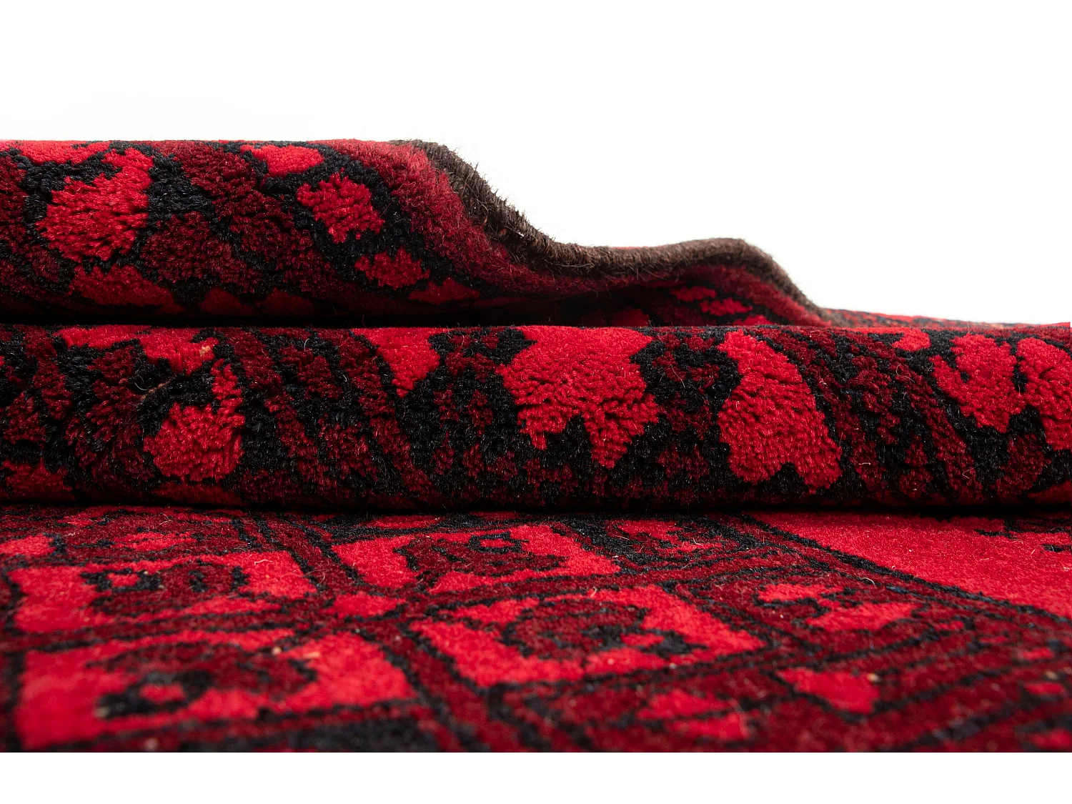 Tappeto in lana 103x188 rosso Afghan