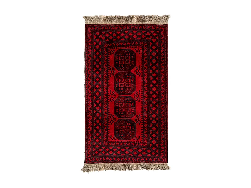 Tappeto in lana 103x188 rosso Afghan