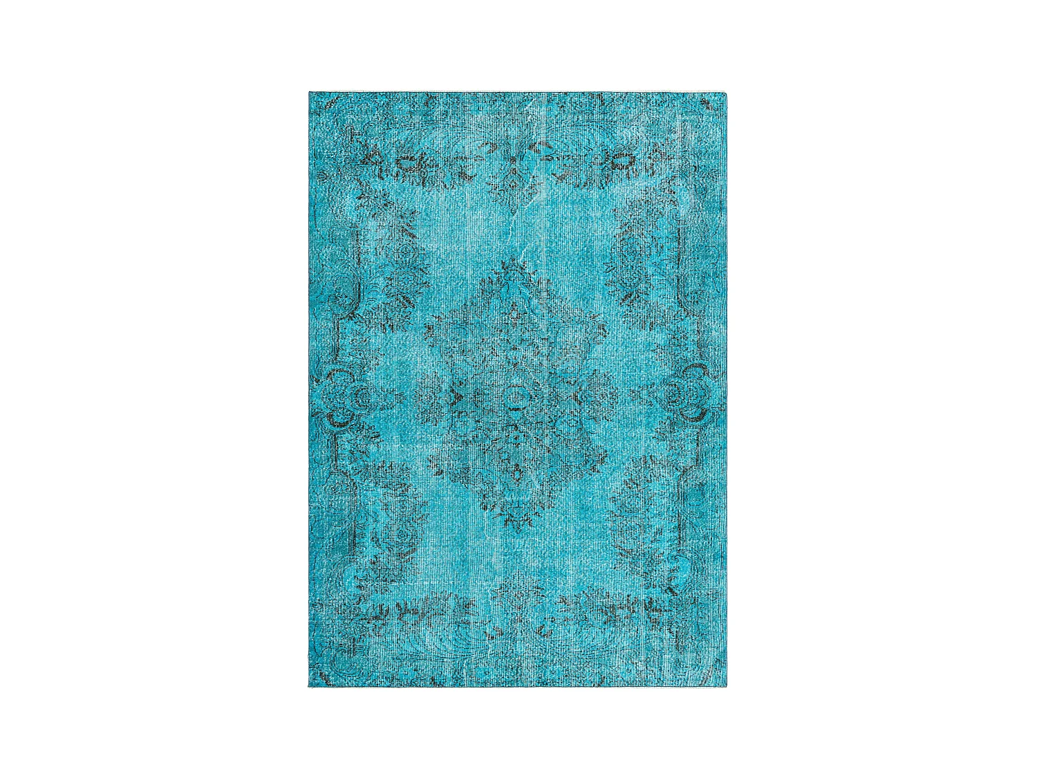 Tapis de laine 196x284 Bleu Ultra Vintage