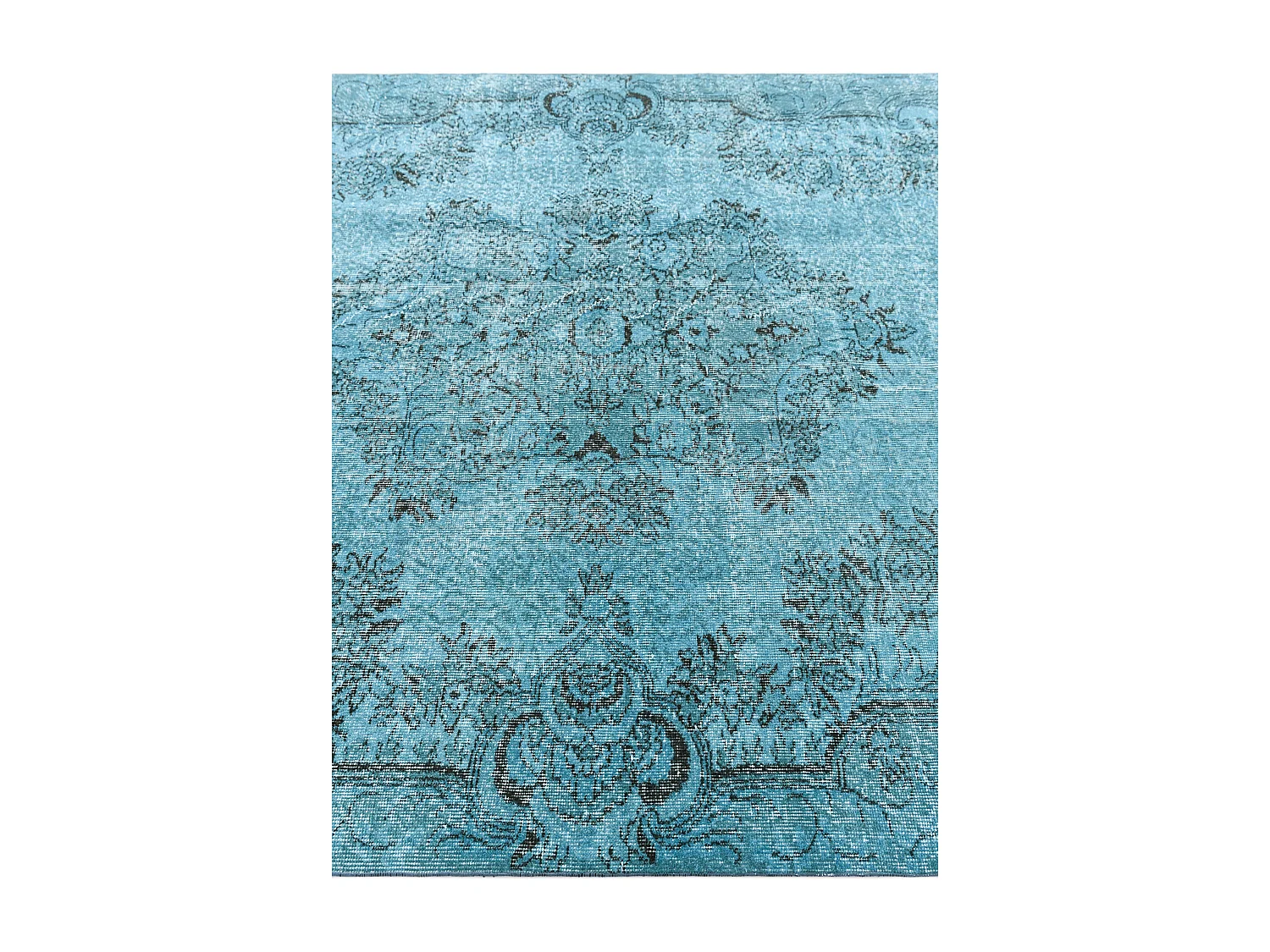 Tapis de laine 196x284 Bleu Ultra Vintage