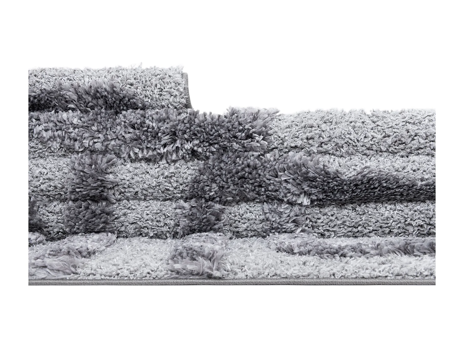 Tapis shaggy 125x185 gris Thun Artem