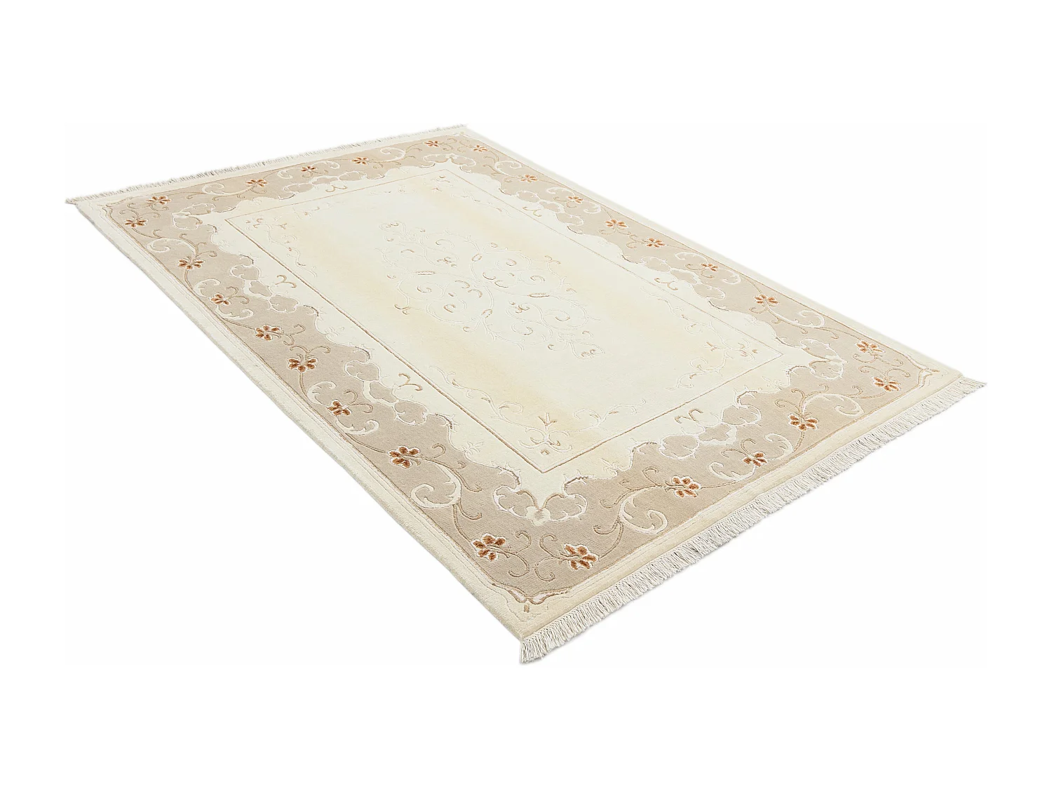 Tapis de laine 170x244 beige Darya