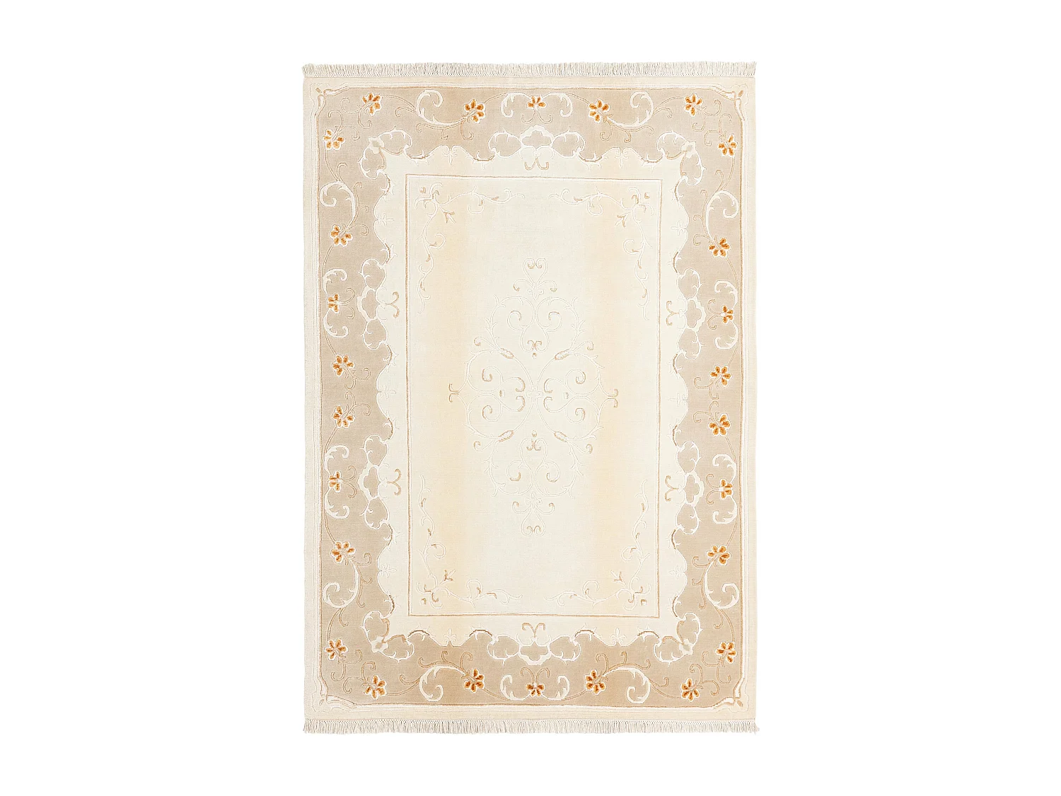 Tapis de laine 170x244 beige Darya