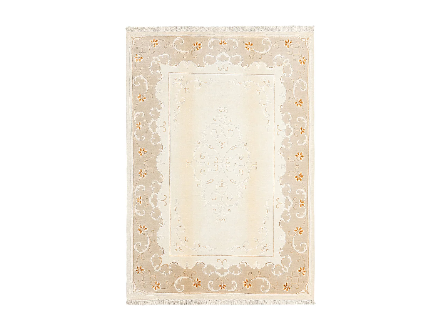 Tapis de laine 170x244 beige Darya