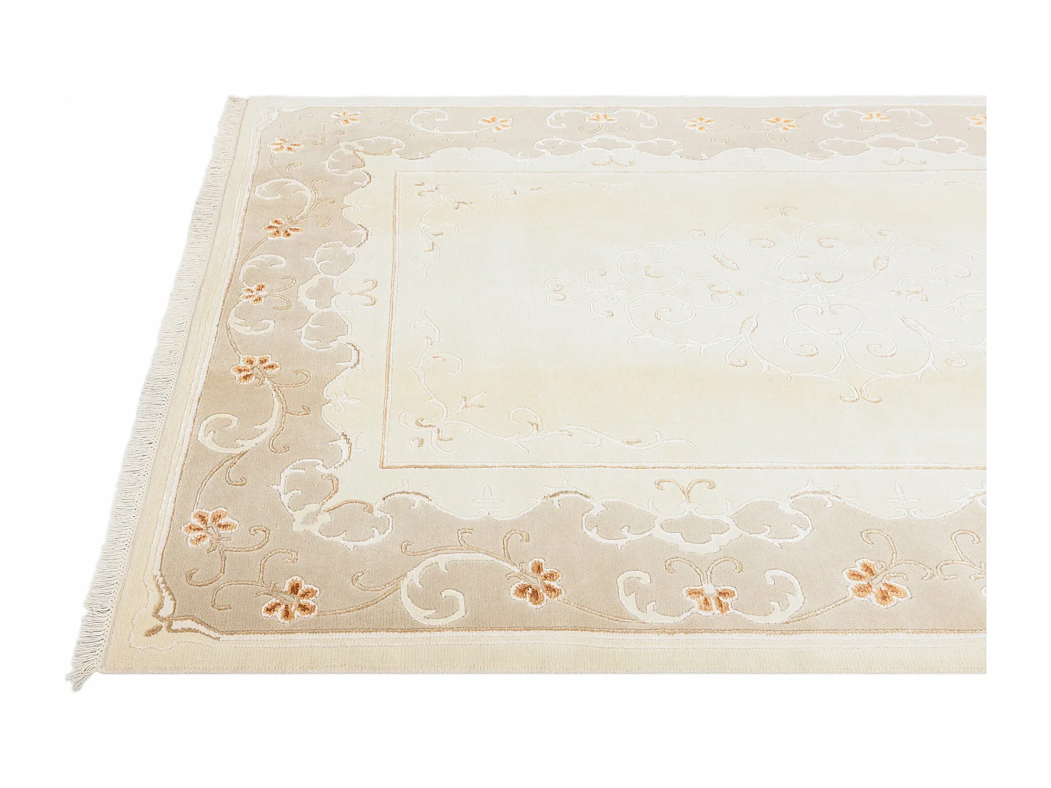 Tapis de laine 170x244 beige Darya