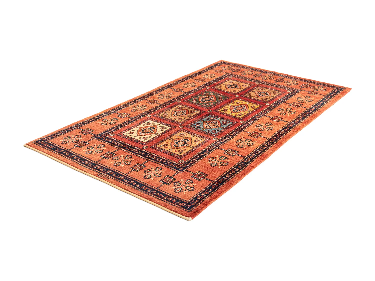 Tappeto in lana 103x177 arancia Kashkuli